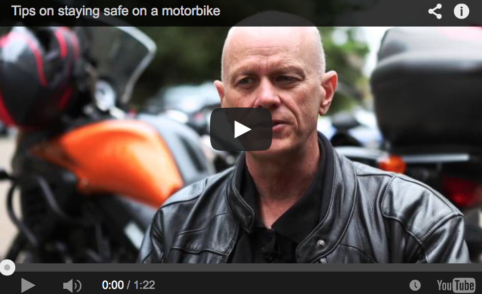 Tips on staying safe on a motorcycle